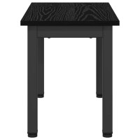Produktbild för Kaffeebord Svart Ek 60 x 30 x 36 cm Konstruerat trä