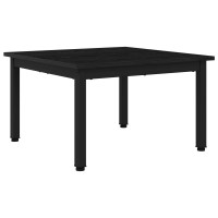 Produktbild för Kaffeebord Svart Ek 60 x 60 x 36 cm Konstruerat trä
