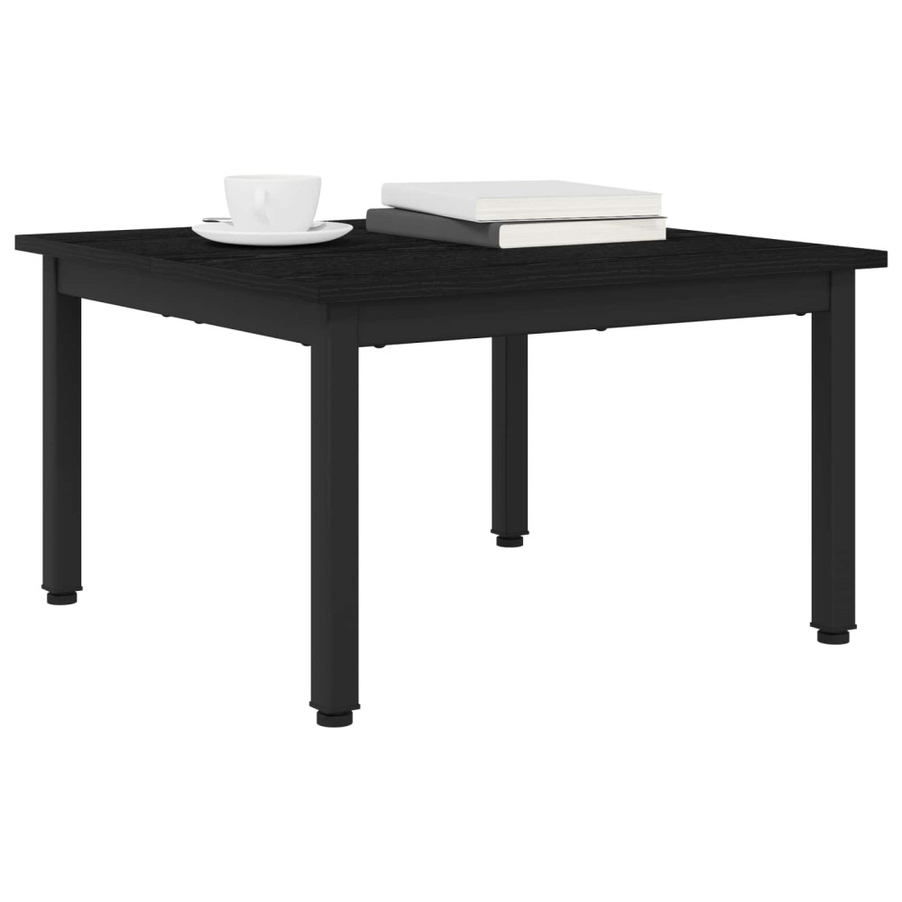 Produktbild för Kaffeebord Svart Ek 60 x 60 x 36 cm Konstruerat trä