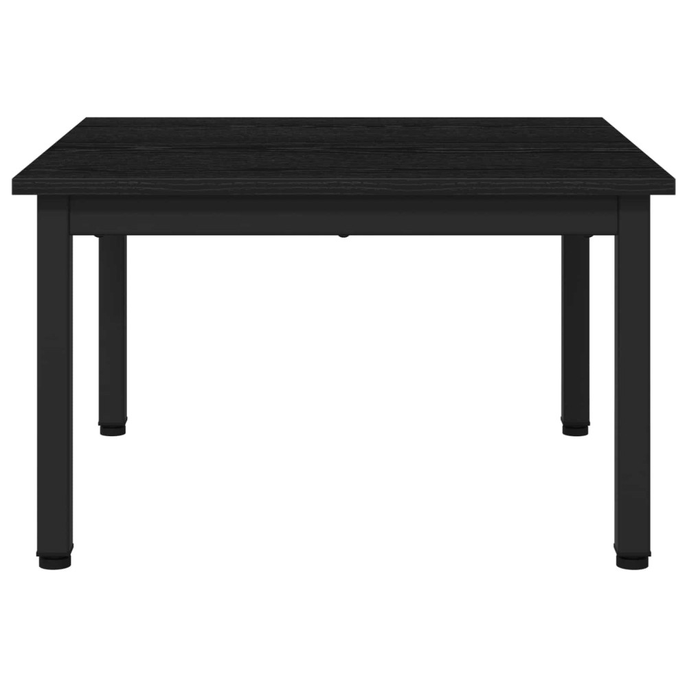 Produktbild för Kaffeebord Svart Ek 60 x 60 x 36 cm Konstruerat trä