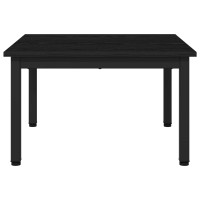 Produktbild för Kaffeebord Svart Ek 60 x 60 x 36 cm Konstruerat trä