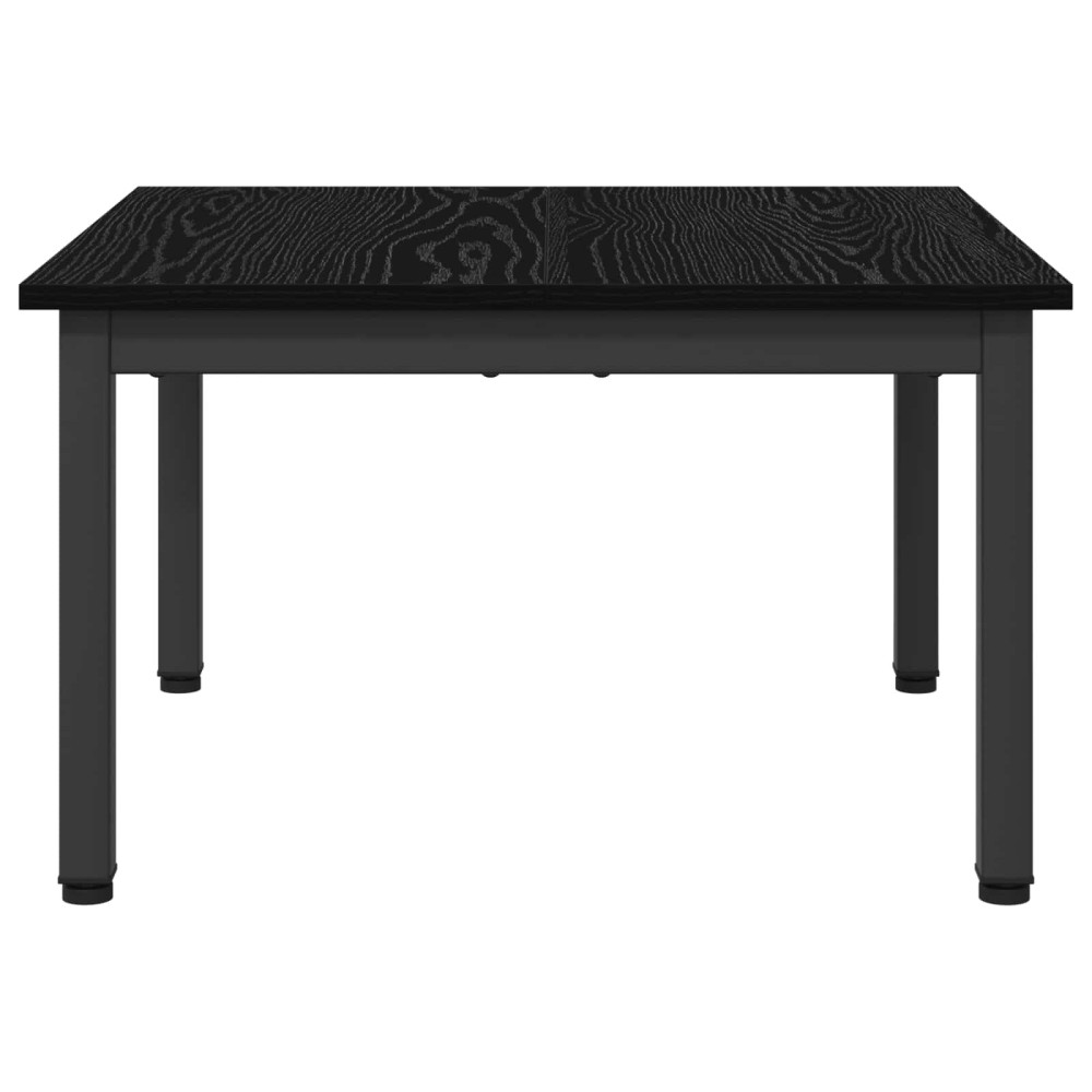 Produktbild för Kaffeebord Svart Ek 60 x 60 x 36 cm Konstruerat trä