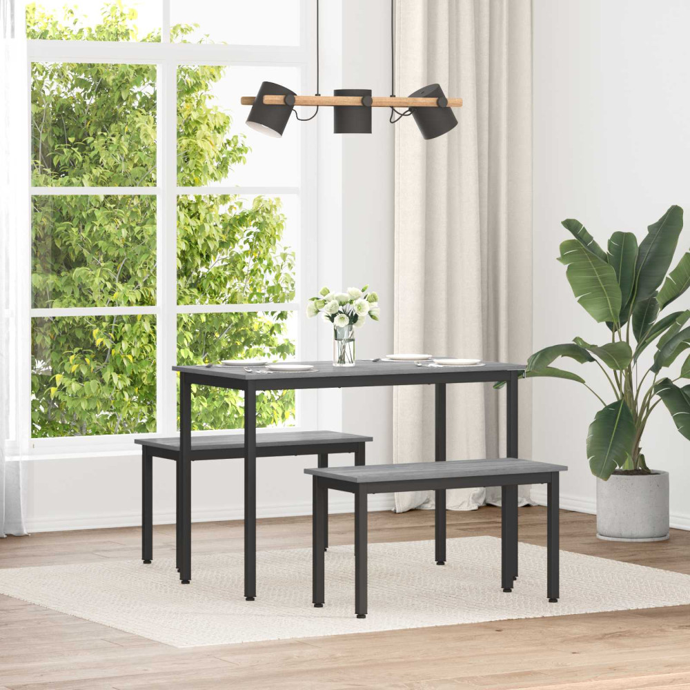 Produktbild för bänk Grå Sonoma 80 x 35 x 45 cm Konstruerat trä