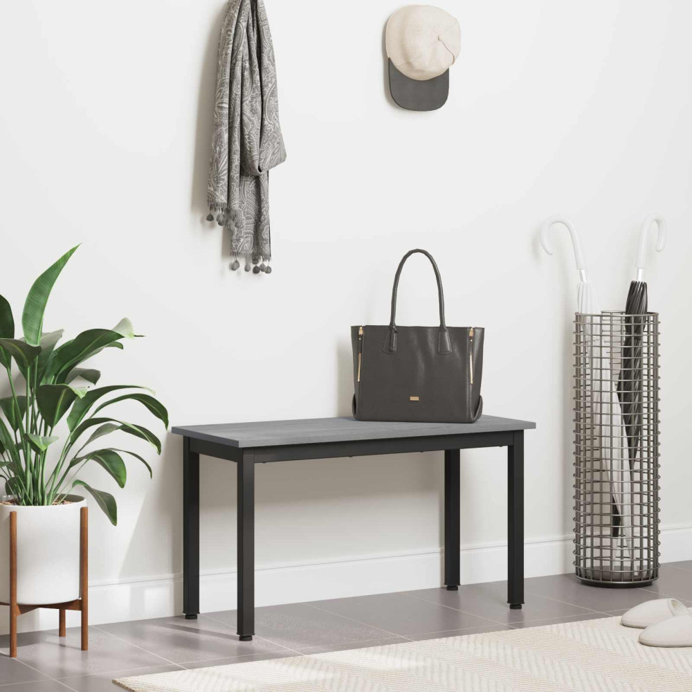 Produktbild för bänk Grå Sonoma 80 x 35 x 45 cm Konstruerat trä