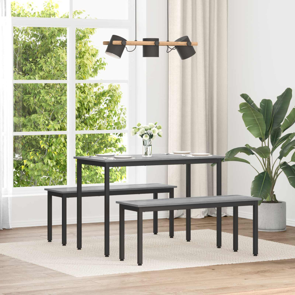Produktbild för bänk Grå Sonoma 110 x 35 x 45 cm Konstruerat trä