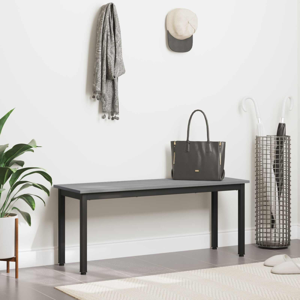 Produktbild för bänk Grå Sonoma 110 x 35 x 45 cm Konstruerat trä