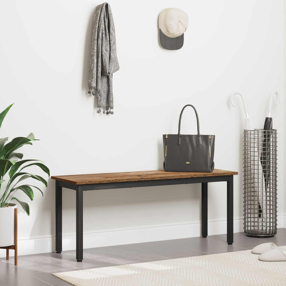 Produktbild för bänk Gammalt trä 110 x 35 x 45 cm Konstruerat trä