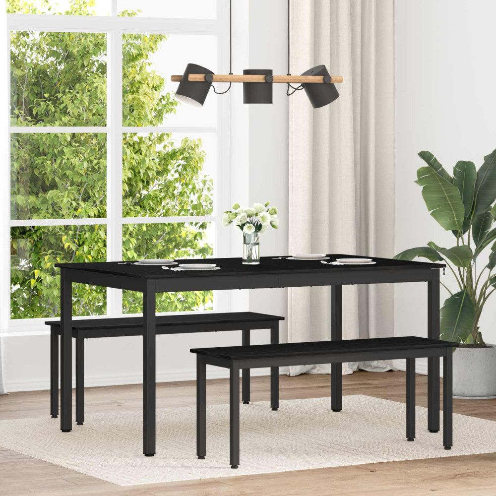 Produktbild för Matbord 150 x 78 x 75 cm METALL