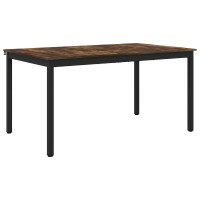 Produktbild för Matbord 150 x 78 x 75 cm METALL