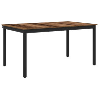 Produktbild för Matbord 150 x 78 x 75 cm METALL