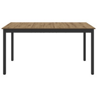 Produktbild för Matbord 150 x 78 x 75 cm METALL