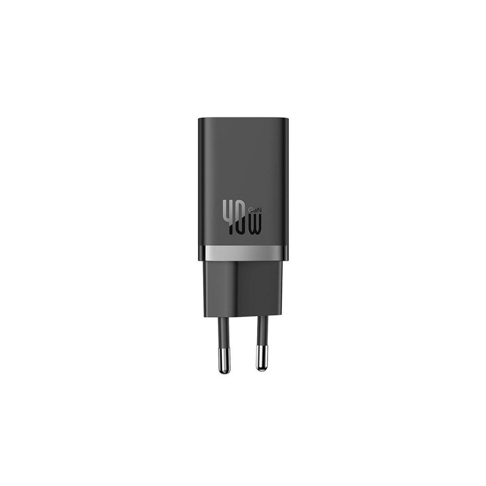 Produktbild för Baseus laddare Baseus GaN5 40W väggladdare, 2x USB C (svart)