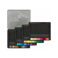 Produktbild för Faber-Castell Black Edition - färgpenna - super mjuk - olika klara färger (paket om 100)