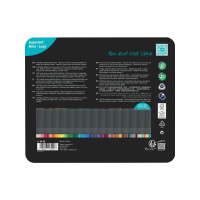 Produktbild för Faber-Castell Black Edition - färgpenna - super mjuk - olika klara färger (paket om 100)