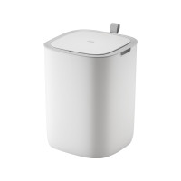 Produktbild för Papperskorg, Morandi, vit, plast, 12 l, med sensor och touch...