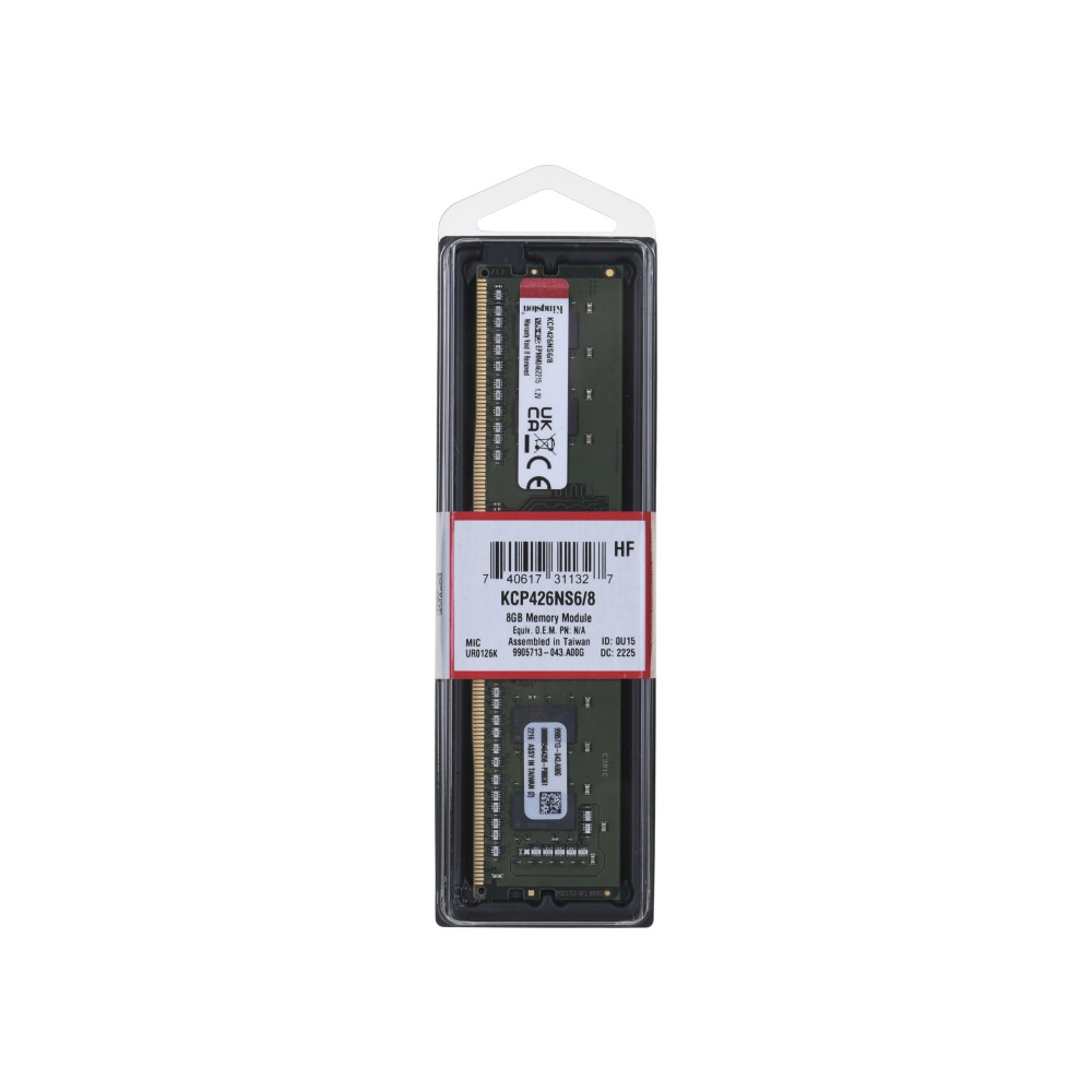 Produktbild för Kingston - DDR4 - modul - 8 GB - DIMM 288-pin / PC4-21300 - ej buffrad