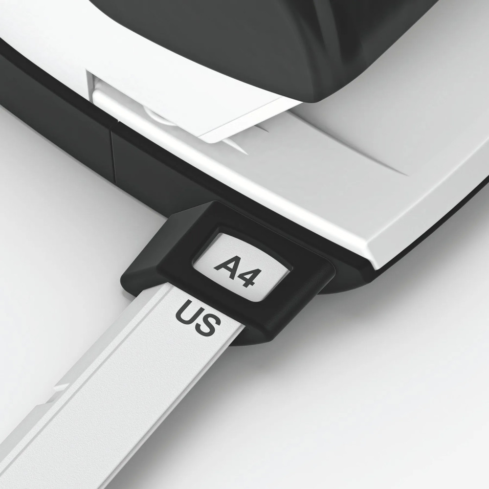 Produktbild för Leitz 5058 - hålslag - 10 ark - 2 hål - metall, plast - röd