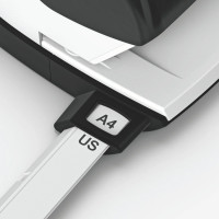 Produktbild för Leitz 5058 - hålslag - 10 ark - 2 hål - metall, plast - röd