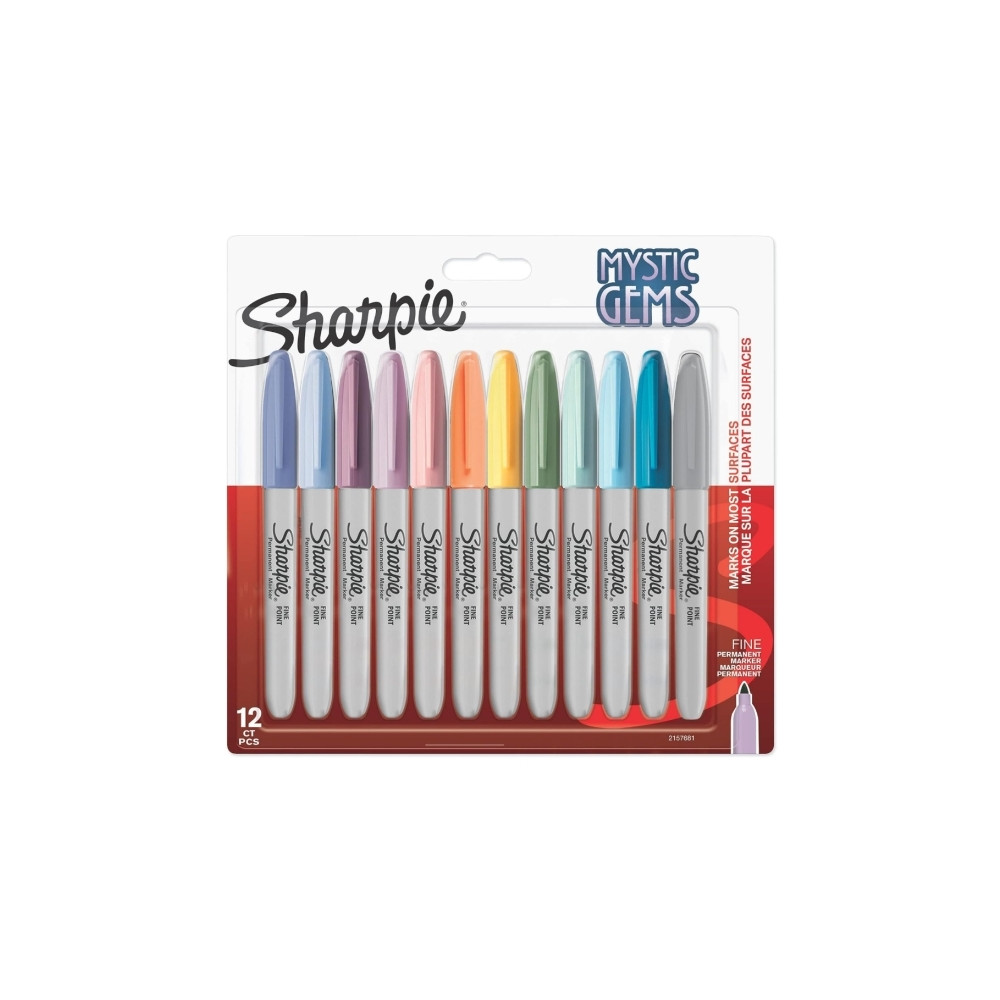 Produktbild för Sharpie Mystic Gems - markering - blandfärger (paket om 12)