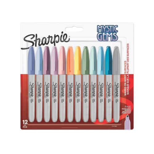 Sharpie Sharpie Mystic Gems - markering - blandfärger (paket om 12)