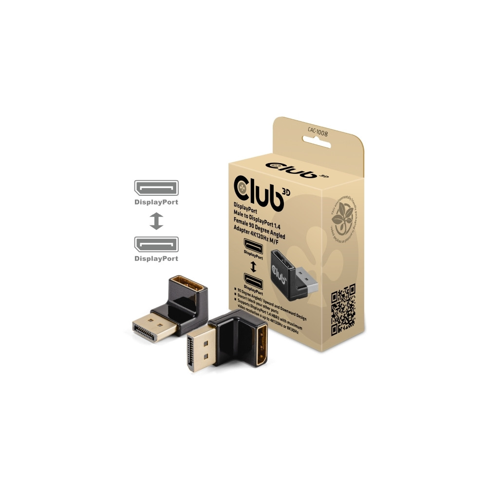 Produktbild för Club 3D - DisplayPort-adapter - DisplayPort till DisplayPort