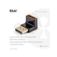 Produktbild för Club 3D - DisplayPort-adapter - DisplayPort till DisplayPort