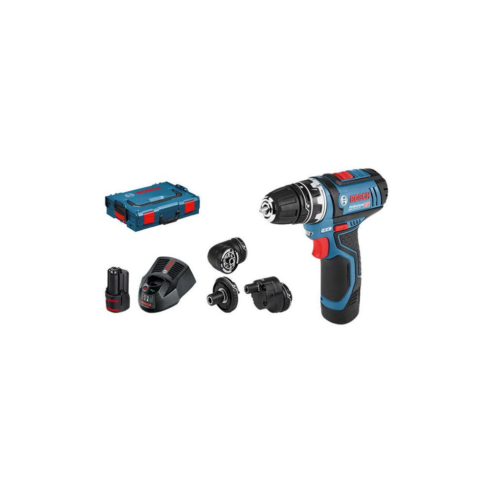 Produktbild för Bosch GSR 12V-15 FC Professional - borr/drivare - sladdlös - 2 hastigheter - 2 batterier