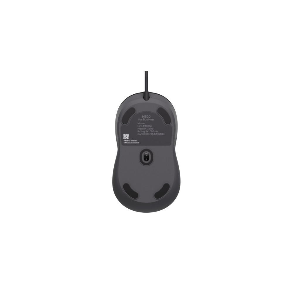 Produktbild för Logitech Signature M520 L for Business - mus - USB-C