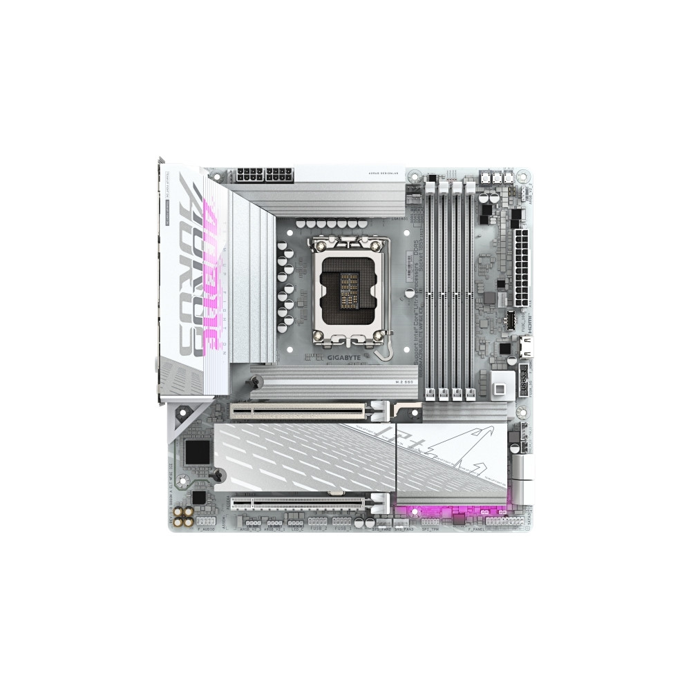 Produktbild för AORUS B860M ELITE WIFI6E ICE - moderkort - micro ATX - LGA1851-uttag - AMD B850