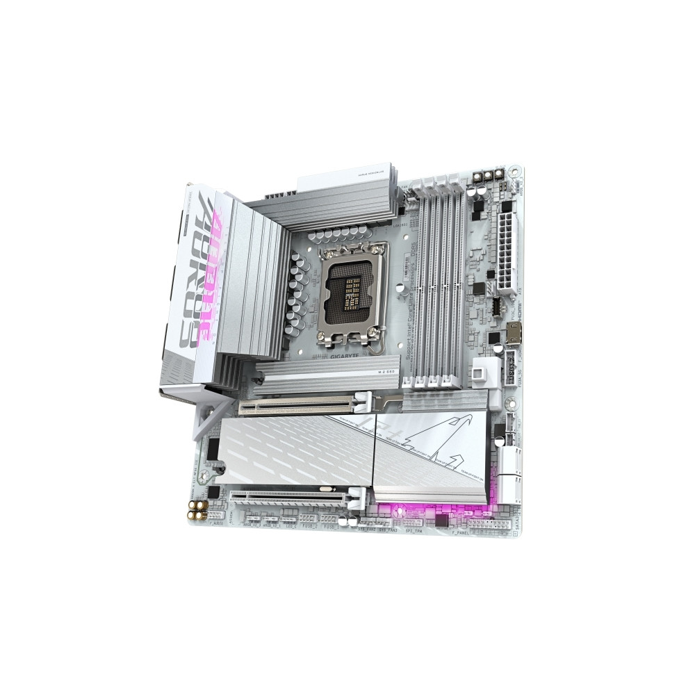 Produktbild för AORUS B860M ELITE WIFI6E ICE - moderkort - micro ATX - LGA1851-uttag - AMD B850