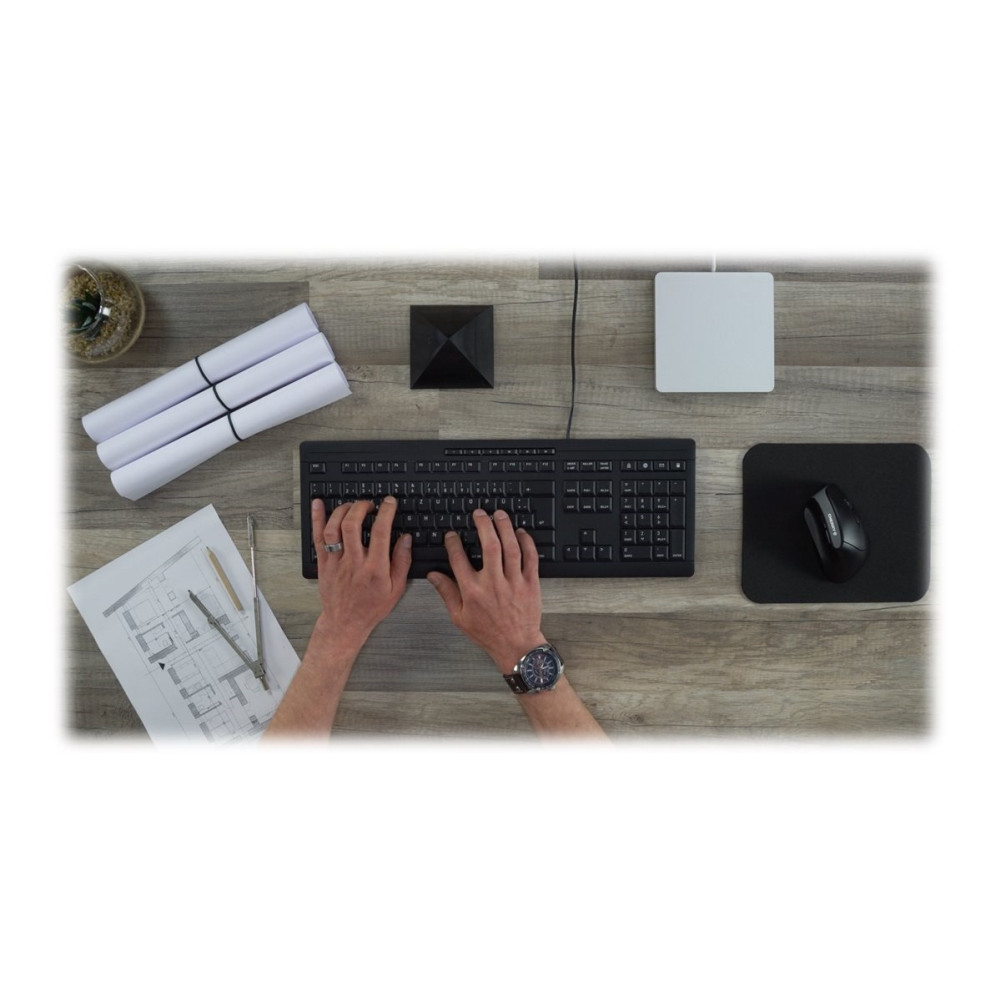 Produktbild för CHERRY STREAM KEYBOARD - tangentbord - belgisk - svart Inmatningsenhet