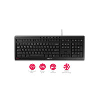 Produktbild för CHERRY STREAM KEYBOARD - tangentbord - belgisk - svart Inmatningsenhet