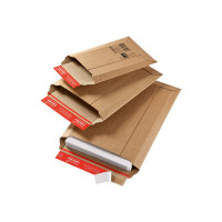 Produktbild för ColomPac CP 010 - postsäck - 353 x 518 mm - öppen ände - brun - paket med 20