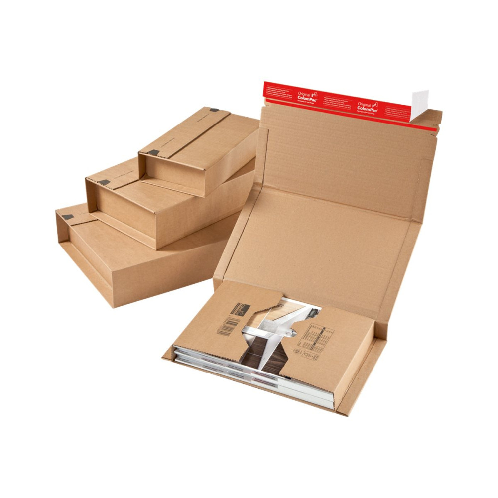 Produktbild för ColomPac CP 020 - brevlåda - 27.1 cm x 16.5 cm x 7.5 cm - brun - paket med 20