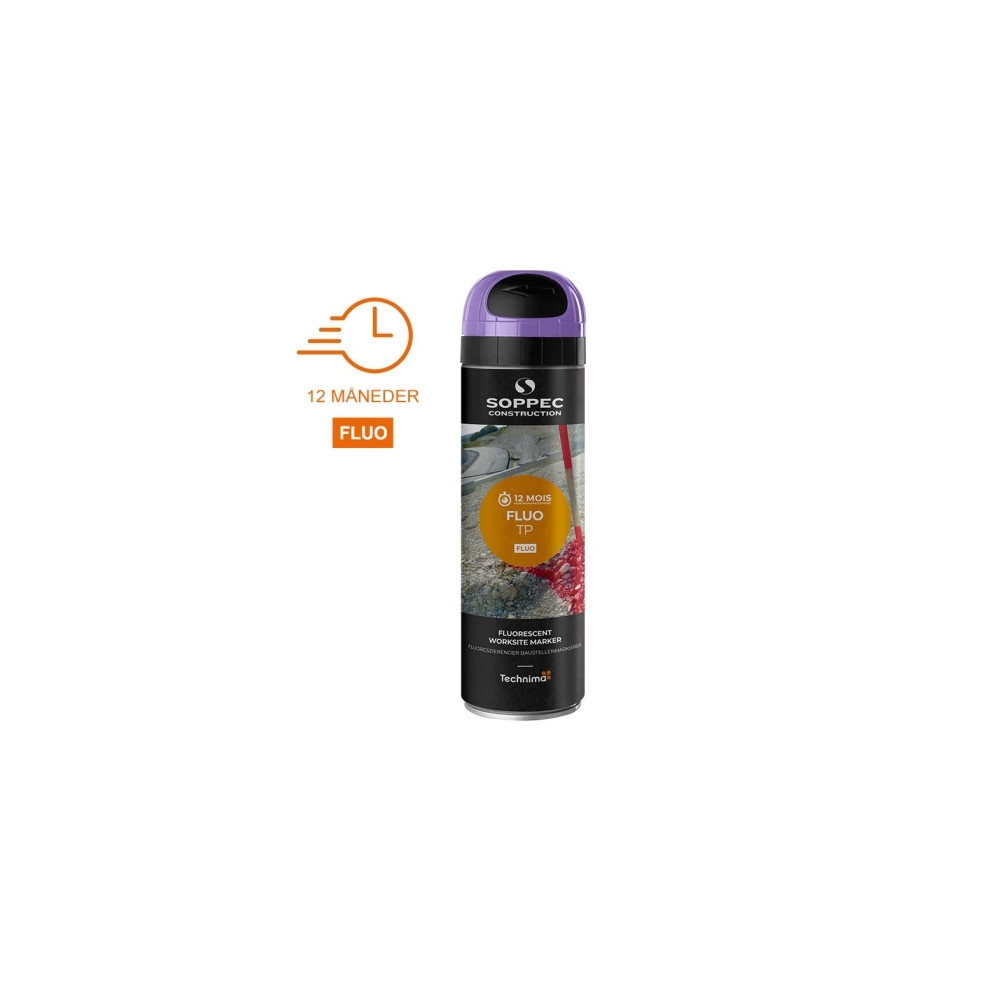 Produktbild för SOPPEC märkspray TP FLUO 500 ml. LILA