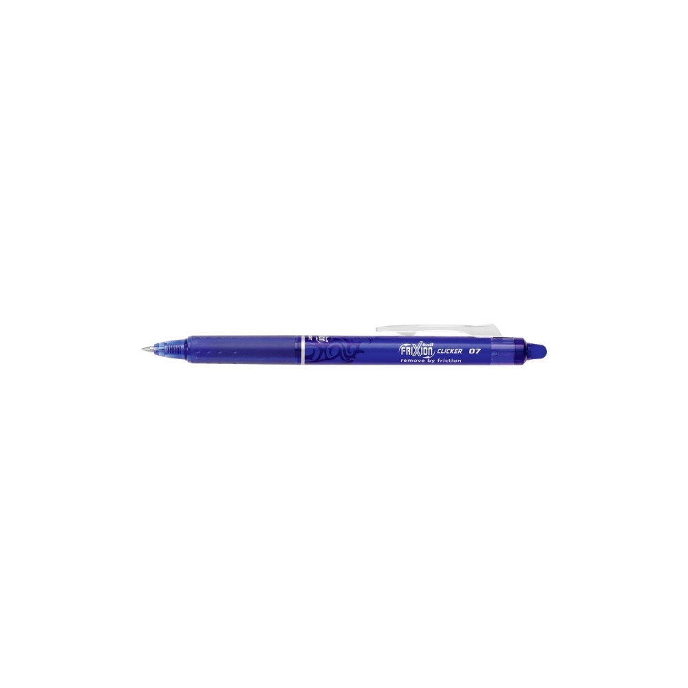 Produktbild för Rollerpenna Pilot FriXion Clicker RT, refillbar, 0,7 mm, blå...