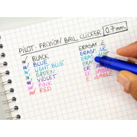 Produktbild för Rollerpenna Pilot FriXion Clicker RT, refillbar, 0,7 mm, blå...