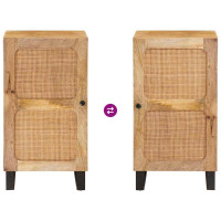 Produktbild för Sideboard med lagring Brun 40 x 33 x 75 cm Massivt mangoträ