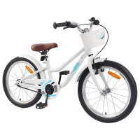 Produktbild för Barncykel 20 Tum för 6-11 år gamla Vit