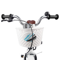 Produktbild för Barncykel 20 Tum för 6-11 år gamla Vit