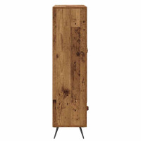 Produktbild för Skåp Gammalt trä 69,5 x 31 x 115 cm Konstruerat trä och glas