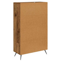 Produktbild för Skåp Gammalt trä 69,5 x 31 x 115 cm Konstruerat trä och glas