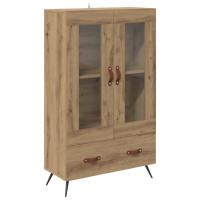 Produktbild för Skåp Artisan Ek 69,5 x 31 x 115 cm Konstruerat trä och glas