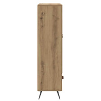 Produktbild för Skåp Artisan Ek 69,5 x 31 x 115 cm Konstruerat trä och glas
