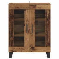 Produktbild för Sideboard Gammalt trä 69,5 x 34 x 90 cm Konstruerat trä