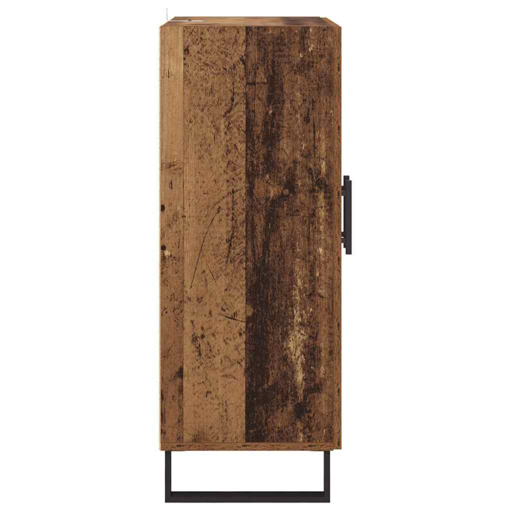 Produktbild för Sideboard Gammalt trä 69,5 x 34 x 90 cm Konstruerat trä