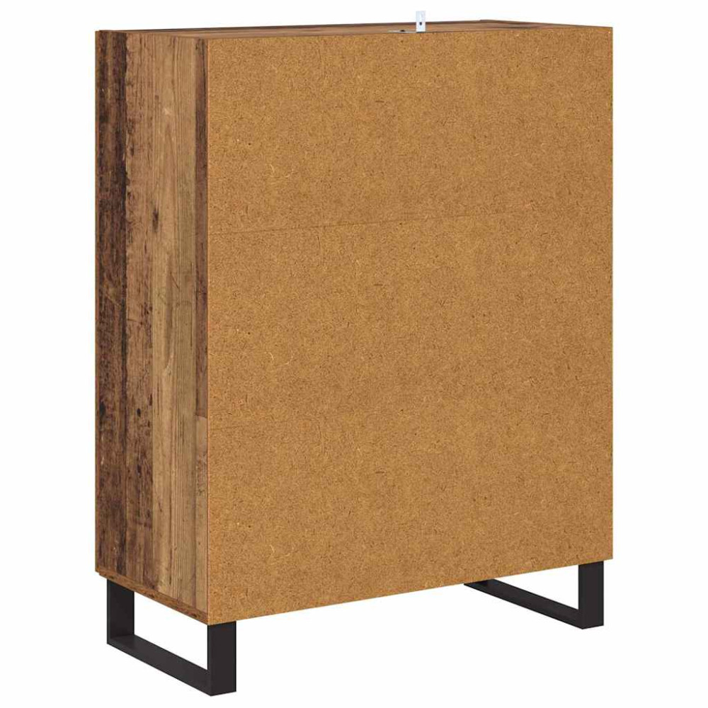 Produktbild för Sideboard Gammalt trä 69,5 x 34 x 90 cm Konstruerat trä