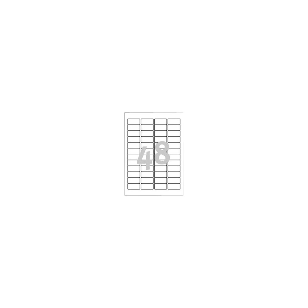 Produktbild för Avery Zweckform J4791 - returadressetiketter - 1200 etikett (er) - 21.2 x 45.7 mm