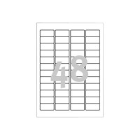 Produktbild för Avery Zweckform J4791 - returadressetiketter - 1200 etikett (er) - 21.2 x 45.7 mm