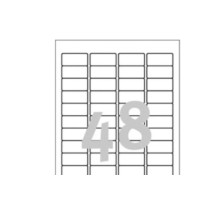 Produktbild för Avery Zweckform J4791 - returadressetiketter - 1200 etikett (er) - 21.2 x 45.7 mm